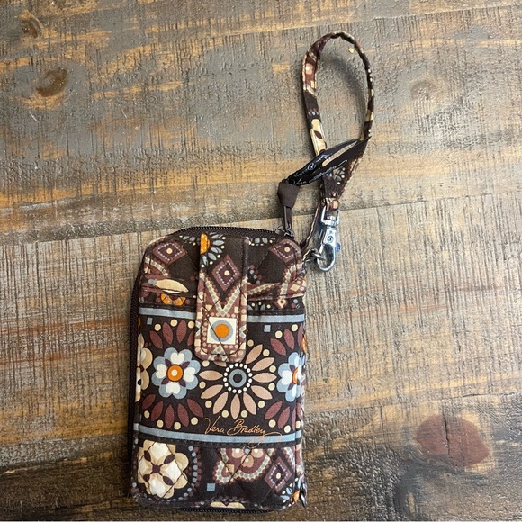 Vera Bradley brown Floral Wristlet wallet - Picture 2 of 4